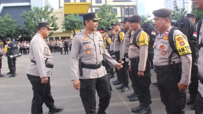 502 Personel Polresta Bandar Lampung Amankan TPS Pemilu 2024