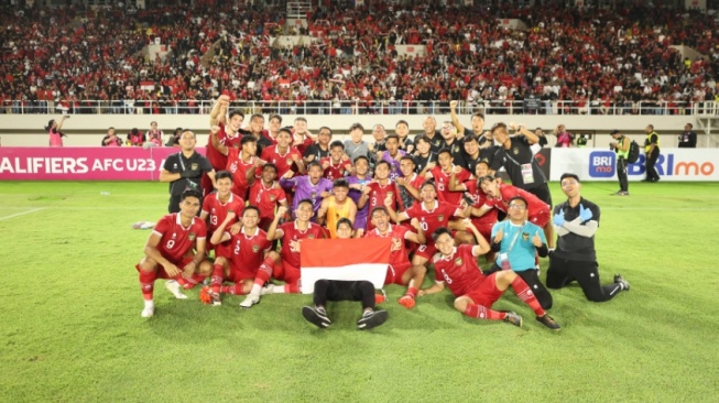 Timnas U-23 Saat Pastikan Diri Lolos Ke Putaran Final Piala Asia U-23 di Qatar. (pssi.org)