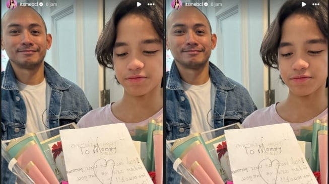 BCL dapat kejutan valentine dari suami dan anak (instagram)