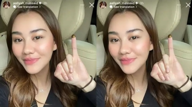  Artis Pertama Kali Nyoblos (Instagram/@aaliyah.massaid)