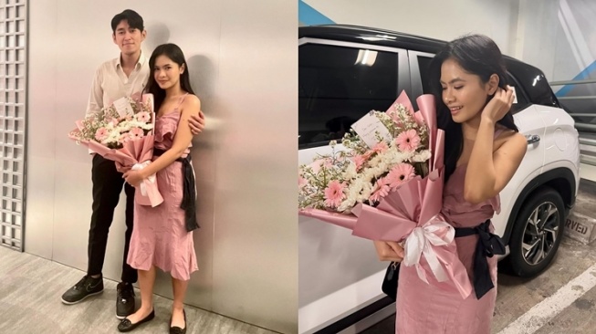 Momen Artis Rayakan Valentine (Instagram/@abialzy)