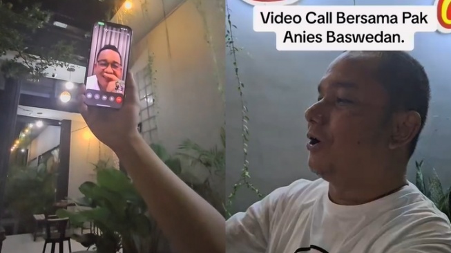 Bakhtiar Sibarani Video Call Anies Baswedan: Assalamu'alaikum Pak Presiden!