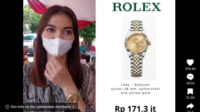 Koleksi jam tangan mewah Selvi Ananda. (TikTok/@fashionpejabat)