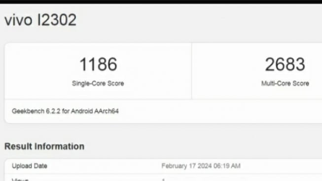 Skor Geekbench iQOO Z9. [Gizmochina]