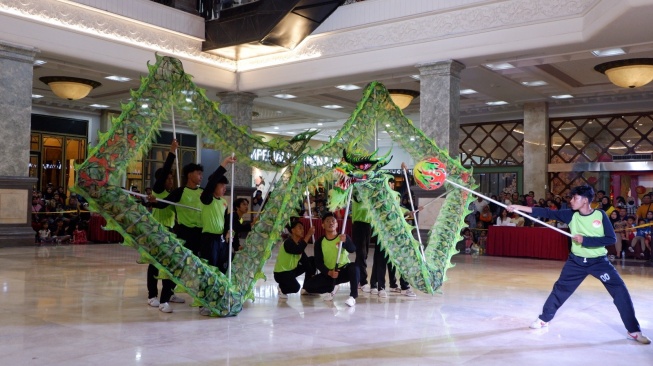 Meriahkan perayaan Imlek, Sleman City Hall dan FOBI DIY sukses menggelar SCH Dragon Festival, Minggu (18/2/2024). (Dok.Istimewa)