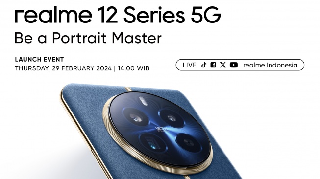 Realme 12 series meluncur ke Indonesia 29 Februari 2024. [Realme Indonesia]