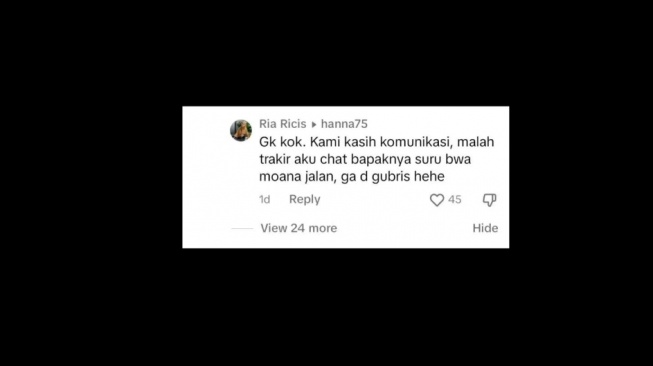 Ria Ricis keluhkan sikap Teuku Ryan (TikTok @harrisricis5)