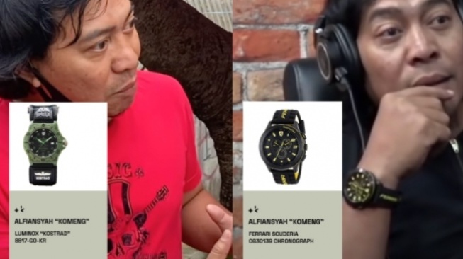 Koleksi jam tangan Komeng (TikTok/tankamedium)