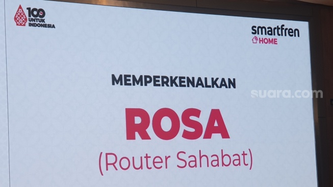 Smartfren Home Rosa diluncurkan di Jakarta, Kamis (22/2/2024). [Suara.com/Dythia Novianty]