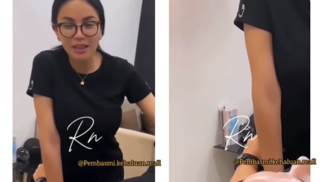 Nikita Mirzani temani Rizky Irmansyah perawatan wajah (Instagram)