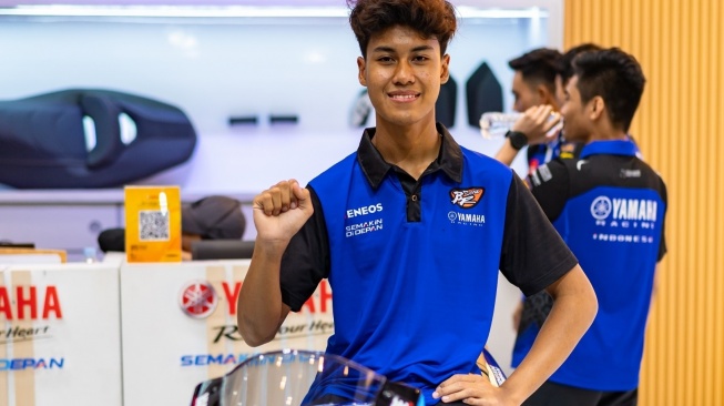 Aldi Satya Mahendra siap membawa nama Indonesia ke pentas dunua, via WorldSupersport300 [PT YIMM].