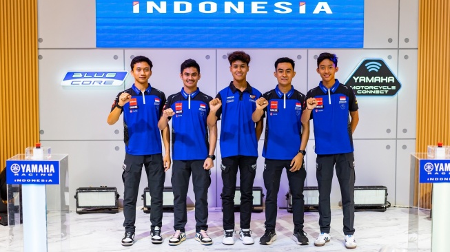 Wahyu Nugroho, AM Fadly, Aldi Satya Mahendra, M. Faerozi dan Arai Agaska adalah para rider Yamaha Racing Indonesia yang siap berlaga di skala global dan Asia [PT YIMM].