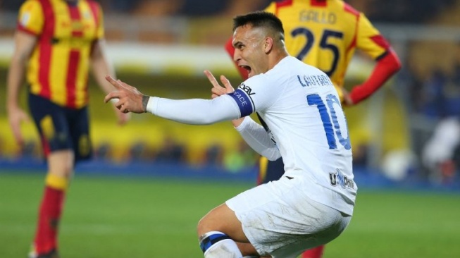 Hasil Liga Italia: Inter Milan Hancurkan Lecce 4-0, Lautaro Martinez Cetak Brace