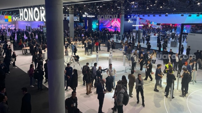 Gelaran Mobile World Congress (MWC) 2024 Barcelona, mulai Senin 26 Februari hingga Kamis 29 Februari 2024. [Suara.com/Suwarjono]