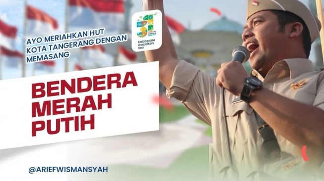 Sambut HUT Kota Tangerang, Masyarakat Diminta Kibarkan Bendera Merah Putih