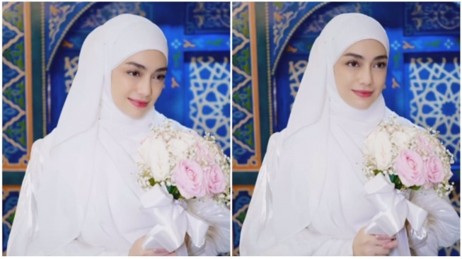 Potret Celine Evangelista pakai hijab (Instagram/celine_evangelista)