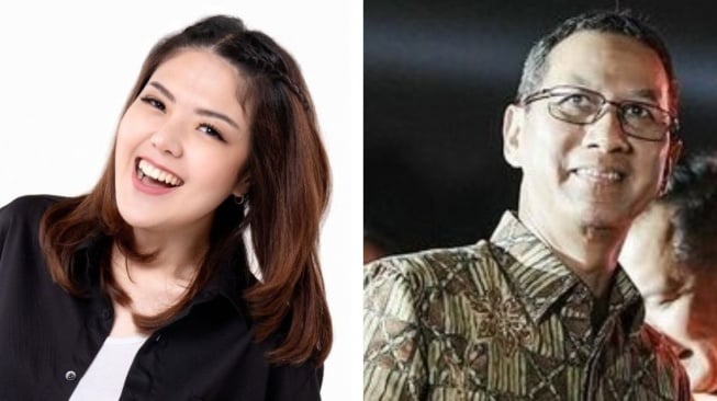 Kolase anggota DPRD DKI Jakarta, Tina Toon dan Pj Gubernur DKI Jakarta Heru Budi Hartono (Instagram)