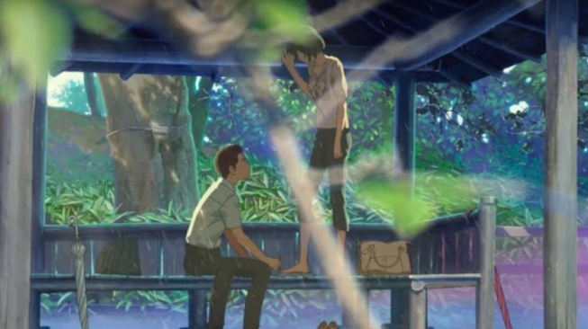 Review Anime 'The Garden of Words', Kisah Romansa dalam Tetes Air Hujan