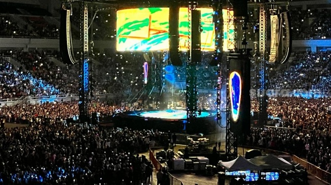 Konser Ed Sheeran di Jakarta International Stadium (JIS), Jakarta Utara, Sabtu (2/3/2024) [Pahami.id/Rena Pangesti]