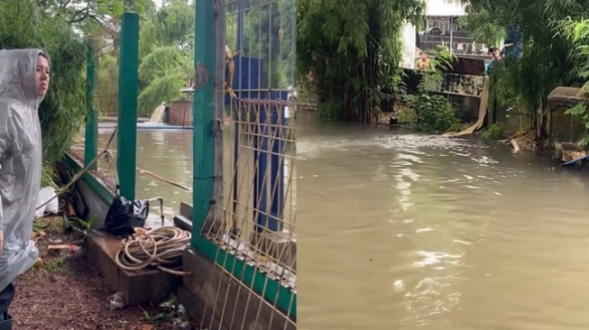 Tina Toon Menyelam Untuk Mengatasi Banjir (Instagram/@tinatoon101)