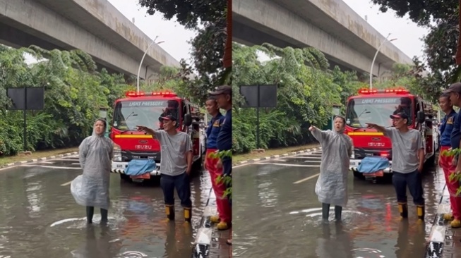 Tina Toon Menyelam Untuk Mengatasi Banjir (Instagram/@tinatoon101)