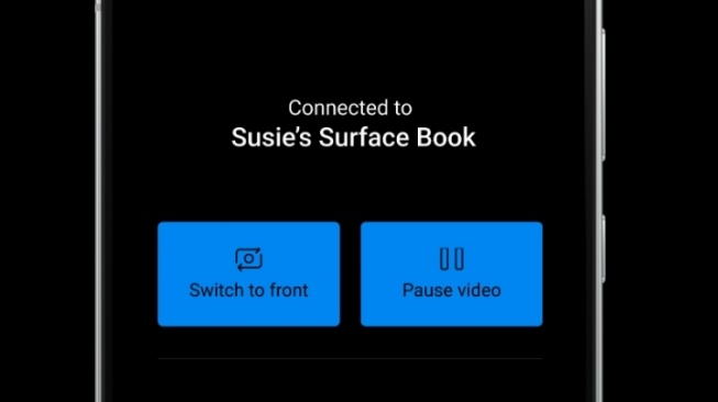 HP Android kini bisa jadi webcam. [Microsoft]