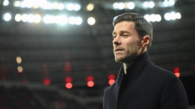 Pelatih Bayer Leverkusen, Xabi Alonso. [INA FASSBENDER / AFP]