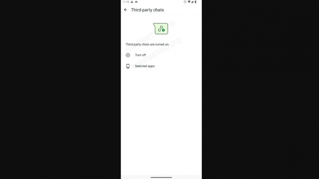WhatsApp uji coba fitur baru obrolan pihak ketiga. [WABetaInfo]