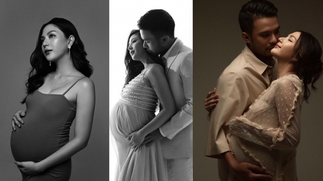 Jessica Mila dan Yakup Hasibuan menjalani maternity shoot atau pemotretan kehamilan jelang persalinan. [Instagram]