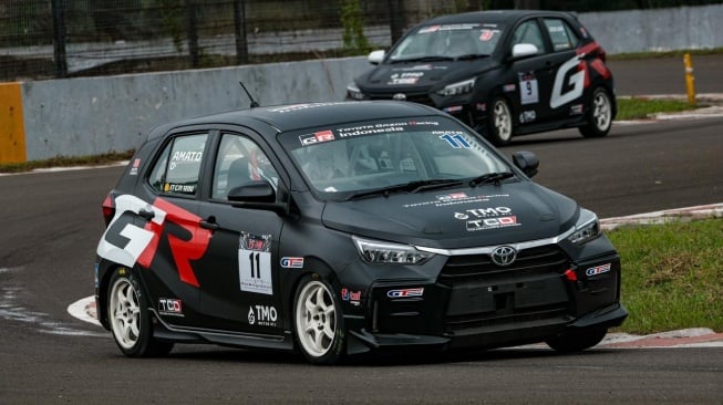 All New Agya GR Sport di Ajang Balap Indonesia Sentul Series of Motorsport (ISSOM) 2024. (Foto: Toyota)