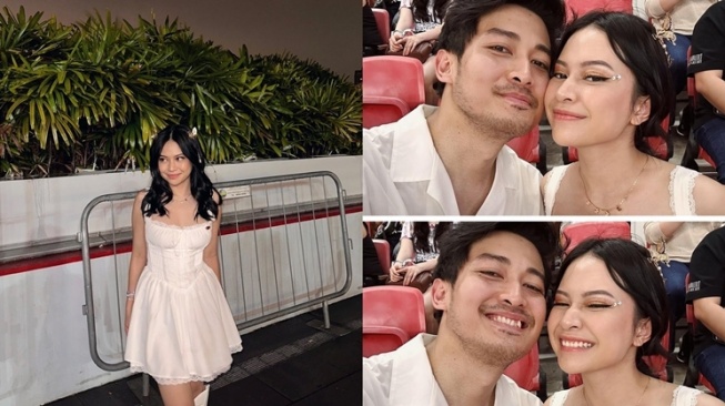 Gaya Artis Nonton Konser Taylor Swift di Singapura (Instagram/@hanggini)