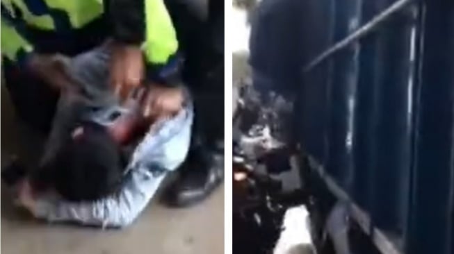 Bak Film Action, Kejar-kejaran Polisi vs Sopir Truk Viral, Nyaris Tabrak Pengendara di Jalanan Padat