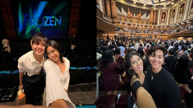 Gaya Pacaran Angga Yunanda dan Shenina Cinnamon Concert Date (Instagram/@angga) 