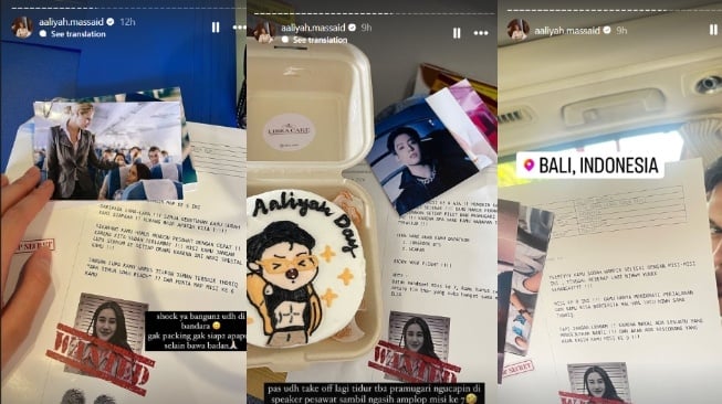 Kejutan Thariq Halilintar untuk ulang tahun Aaliyah Massaid (Instagram)