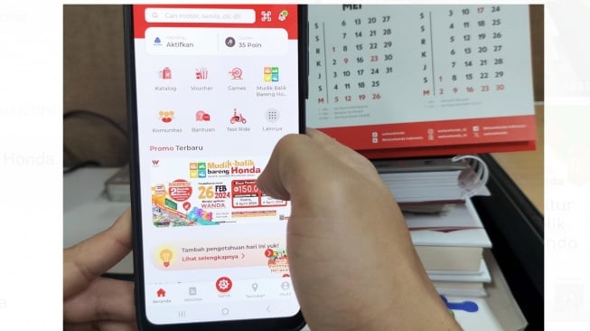 Cara mendaftar Program Mudik Balik Bareng Honda atau MBBH 2024 bisa dilakukan online lewat aplikasi WANDA [PT Wahana Makmur Sejati].