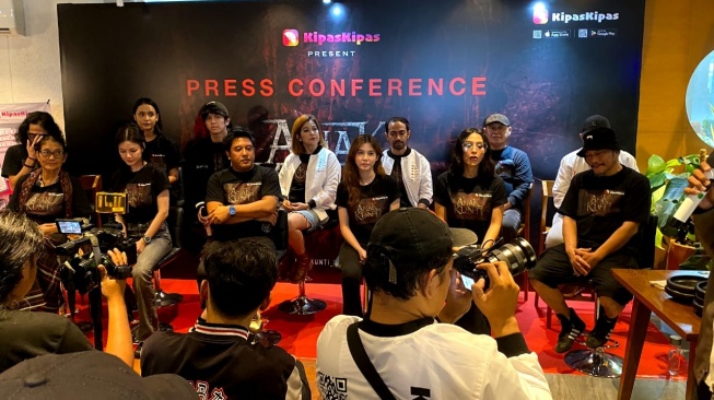 Konferensi pers Film Anak Kunti di Ampera, Jakarta Selatan pada Rabu (6/3/2024). [Drias Production dan Sinema Imaji]