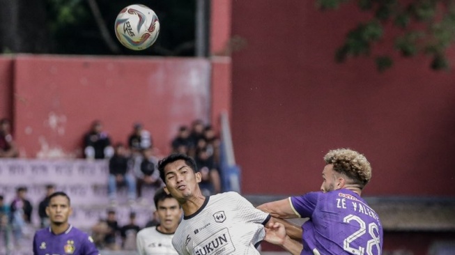 Duel Persik Kediri vs RANS Nusantara FC dalam laga pekan ke-28 Liga 1 2023-2024 di Stadion Brawijaya, Jumat (8/3/2024). [Dok. RANS Nusantara FC]