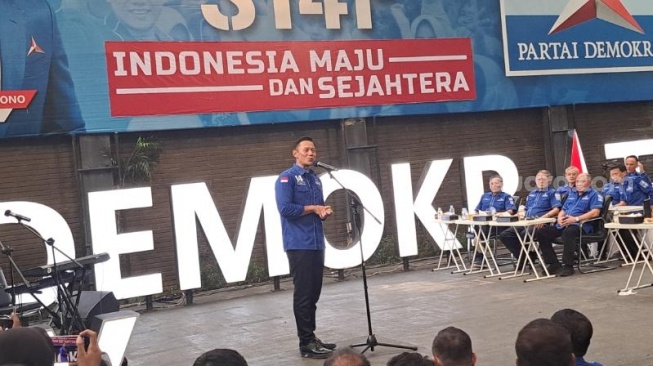 AHY Gelar Temu Kangen Pengurus dan Kader di DPP Partai Demokrat