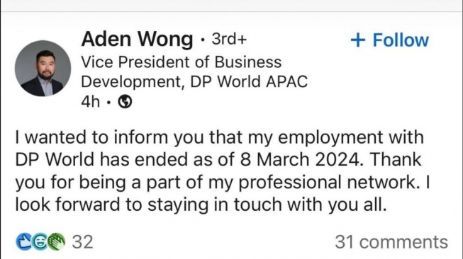 Aden Wong, suami Amy WNA Korea umumkan mundur dari perusahaan. (Instagram/ dr.richard_lee)