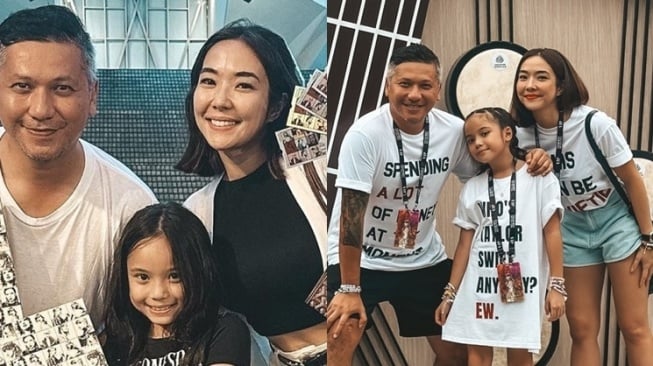 Potret Kompak Gading Marten, Gisella Anastasia dan Gempita Nora Marten Nonton Konser Taylor Swift di Singapura (Instagram/@gadiiing)