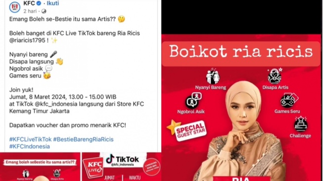 Gerakan boikot Ria Ricis (instagram)