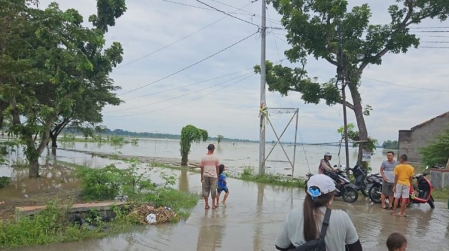 Banjir Melanda Sragen! Dua Kecamatan Terendam, Ratusan Rumah Tergenang