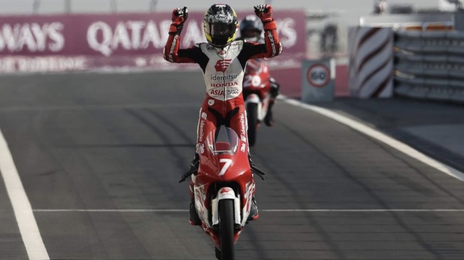 Kiandra Ramadhipa menjuarai Race 2 IATC 2024 seri Qatar di Lusail International Circuit [Asia Talent Cup]