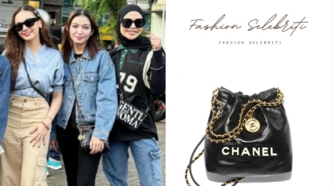 Selvi Ananda pakai tas Chanel. (Instagram)