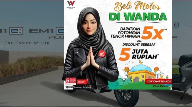 Aplikasi Wanda yang sediakan berbagai kebutuhan otomotif roda dua menjelang Lebaran 2024, atau 1445 Hijriah [screenshot Wahana Honda].