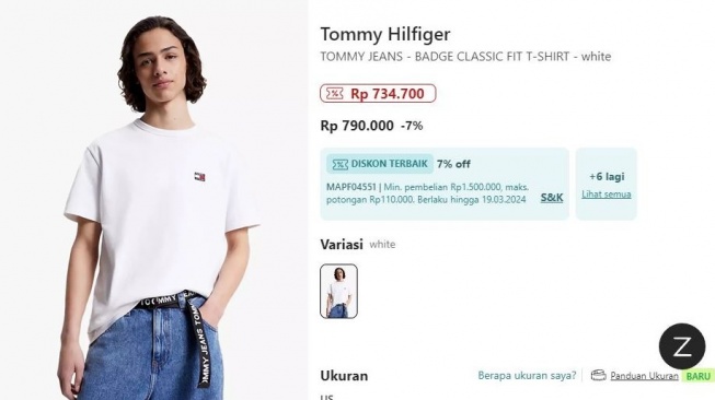 Baju mantan istri Kurnia Meiga, Azhiera Adzka Fathir. (zalora.co.id)