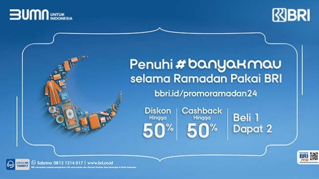 Semarakkan Ramadan, BRI Hadirkan Beragam Promo Menarik di Puluhan Merchant Ternama