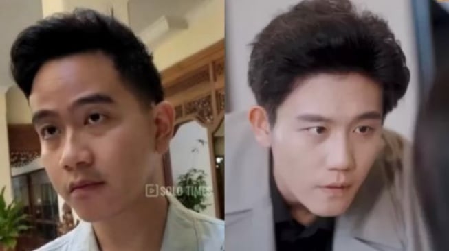 Wajahnya Makin Glowing, Gibran Dibilang Kembaran Aktor Bai Fang Wen, Emang Semirip Itu?