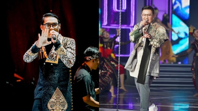 Adu Outfit Manggung Gilga Sahid Vs Denny Caknan. (Instagram)