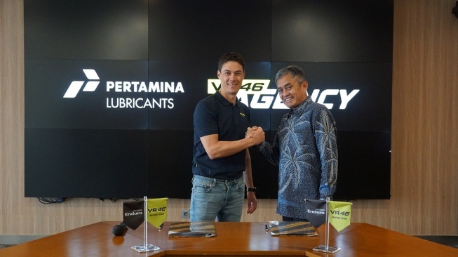 Pertamina Lubricants menggandeng VR46 Agency untuk memperkuat penetrasi pasar Eropa [Pertamina Enduro VR46 Racing Team].